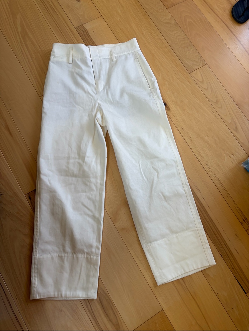 Vince Cream Wide-Leg Trousers